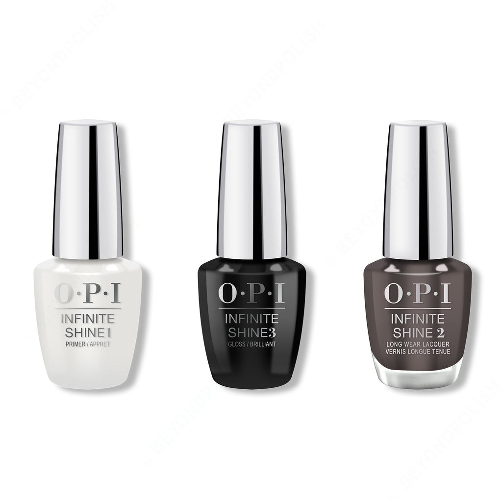 OPI - Infinite Shine Combo - Base, Top & Brown To Earth - Salon Quality