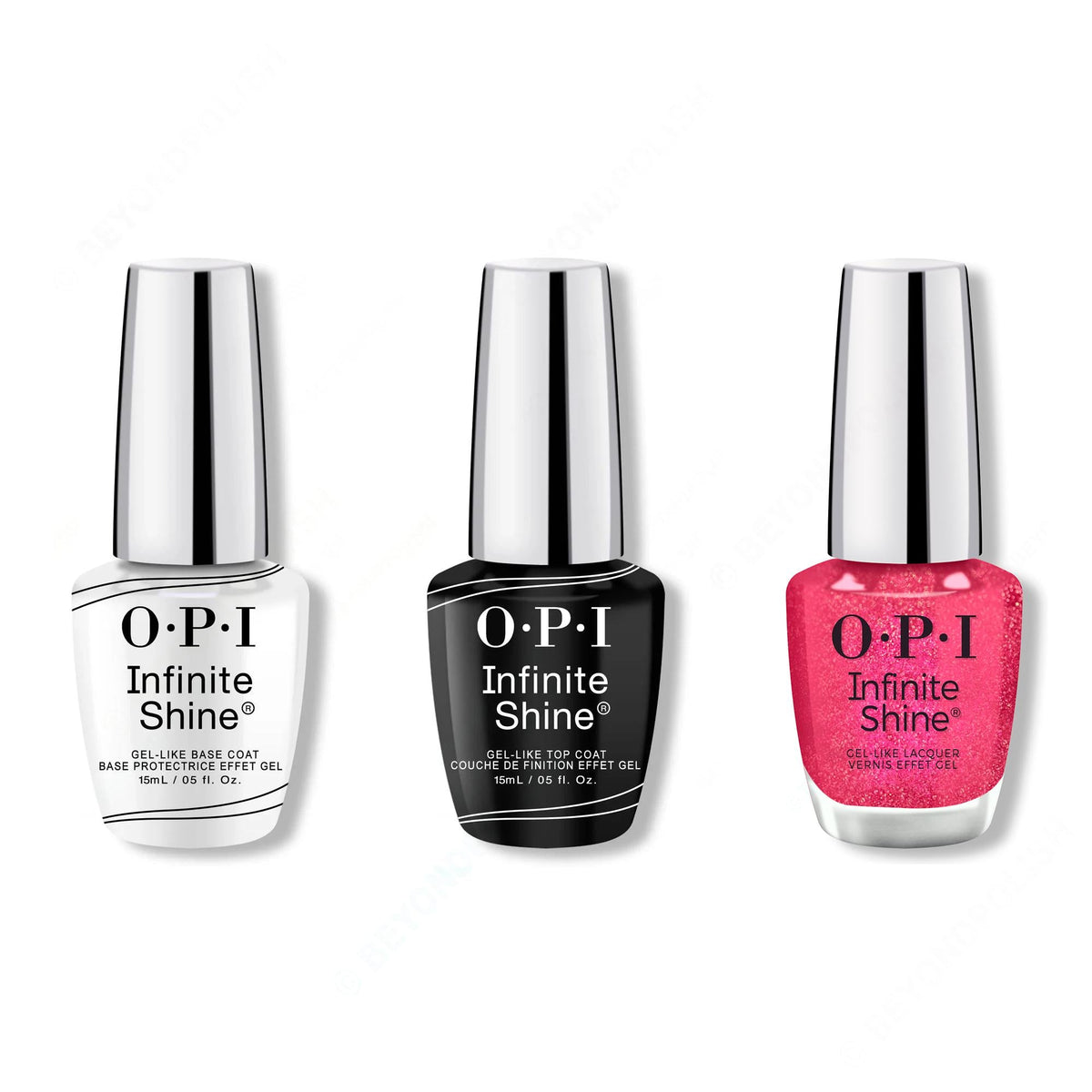 OPI - Infinite Shine Combo - Base, Top & Candy 4 My Sweet Tart - Salon Quality