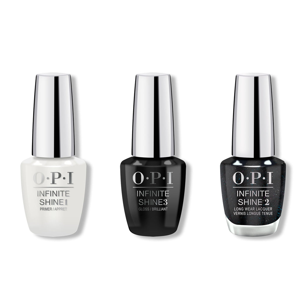 OPI - Infinite Shine Combo - Base, Top & Cave The Way - Salon Quality