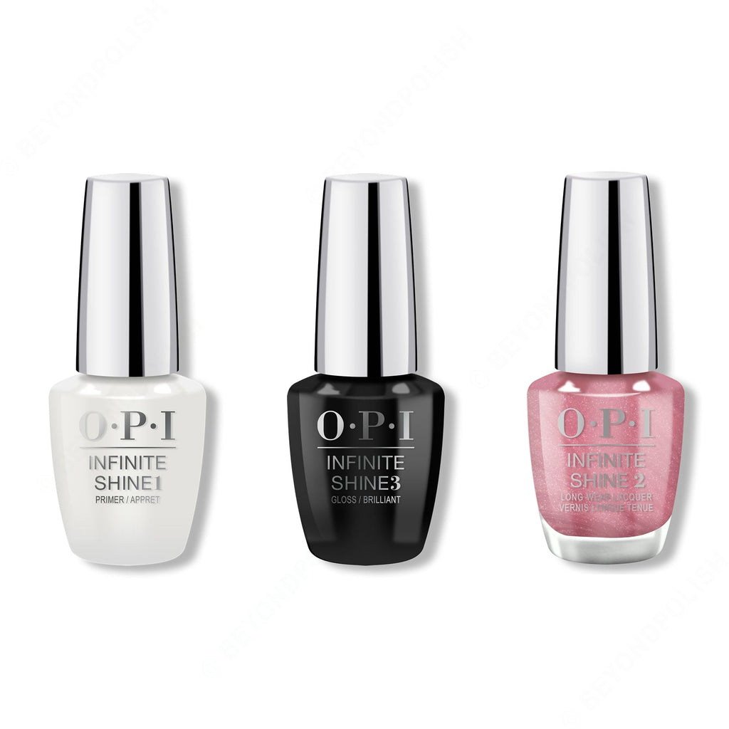 OPI - Infinite Shine Combo - Base, Top & Chicago Champagne Toast - Salon Quality