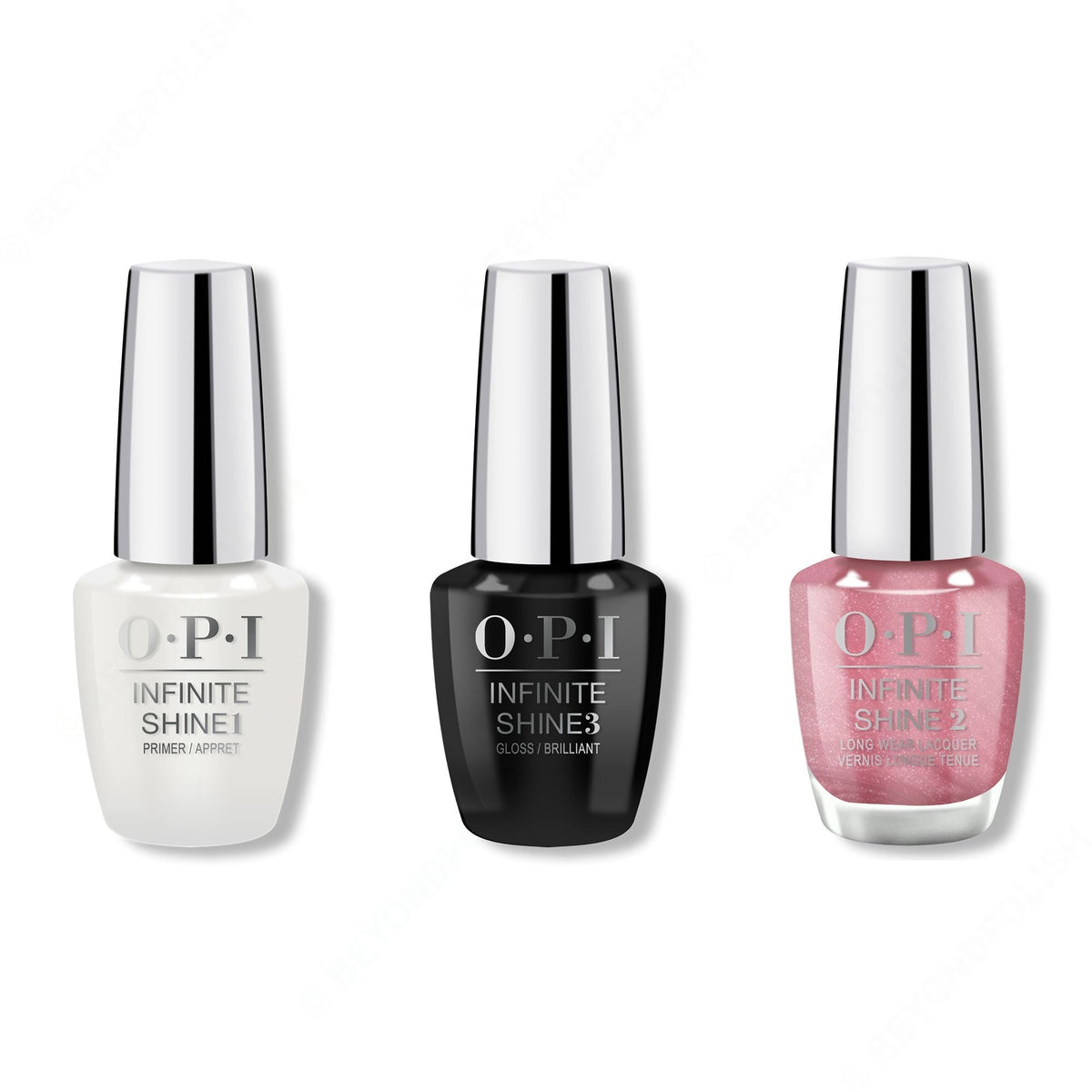 OPI - Infinite Shine Combo - Base, Top & Chicago Champagne Toast - Salon Quality