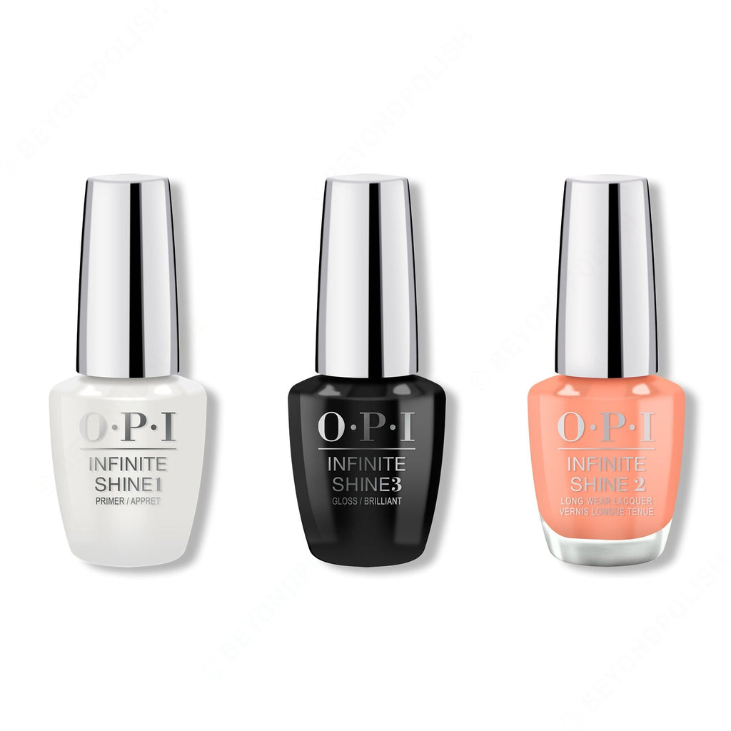 OPI - Infinite Shine Combo - Base, Top & Coral-ing Your Spirit Animal - Salon Quality
