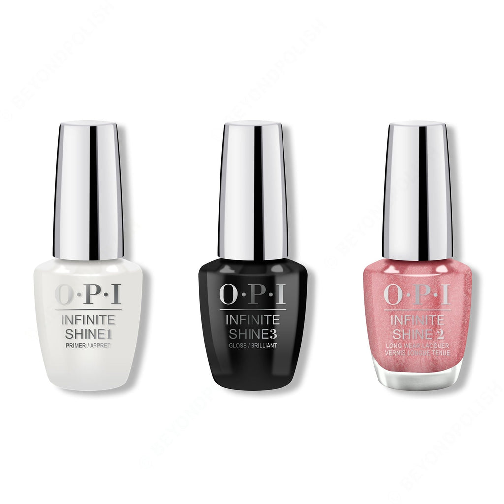 OPI - Infinite Shine Combo - Base, Top & Cozu-melted In The Sun - Salon Quality