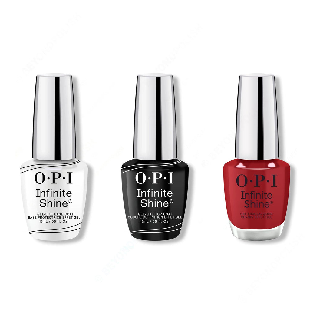 OPI - Infinite Shine Combo - Base, Top & Crankin' Holiday Jams - Salon Quality