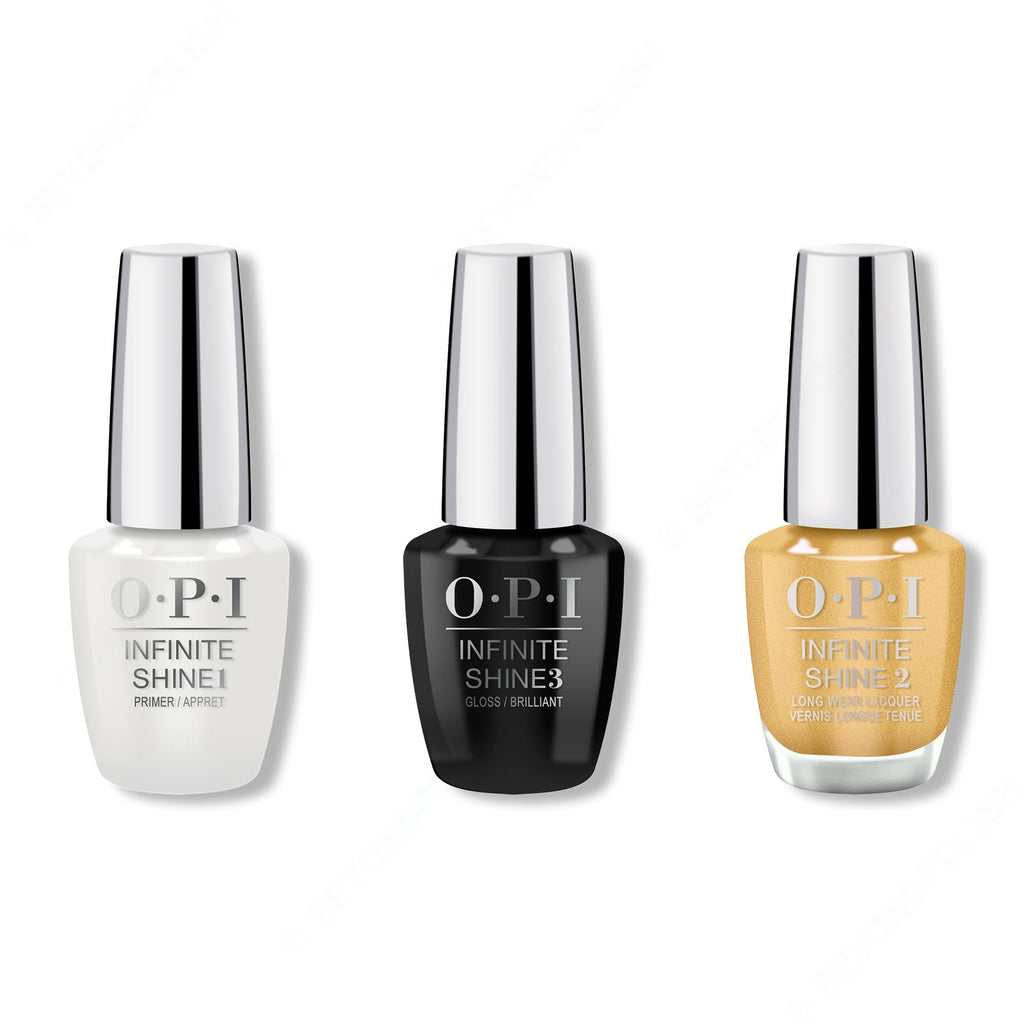 OPI - Infinite Shine Combo - Base, Top & Dazzling Dew Drop 0.5 oz - Salon Quality