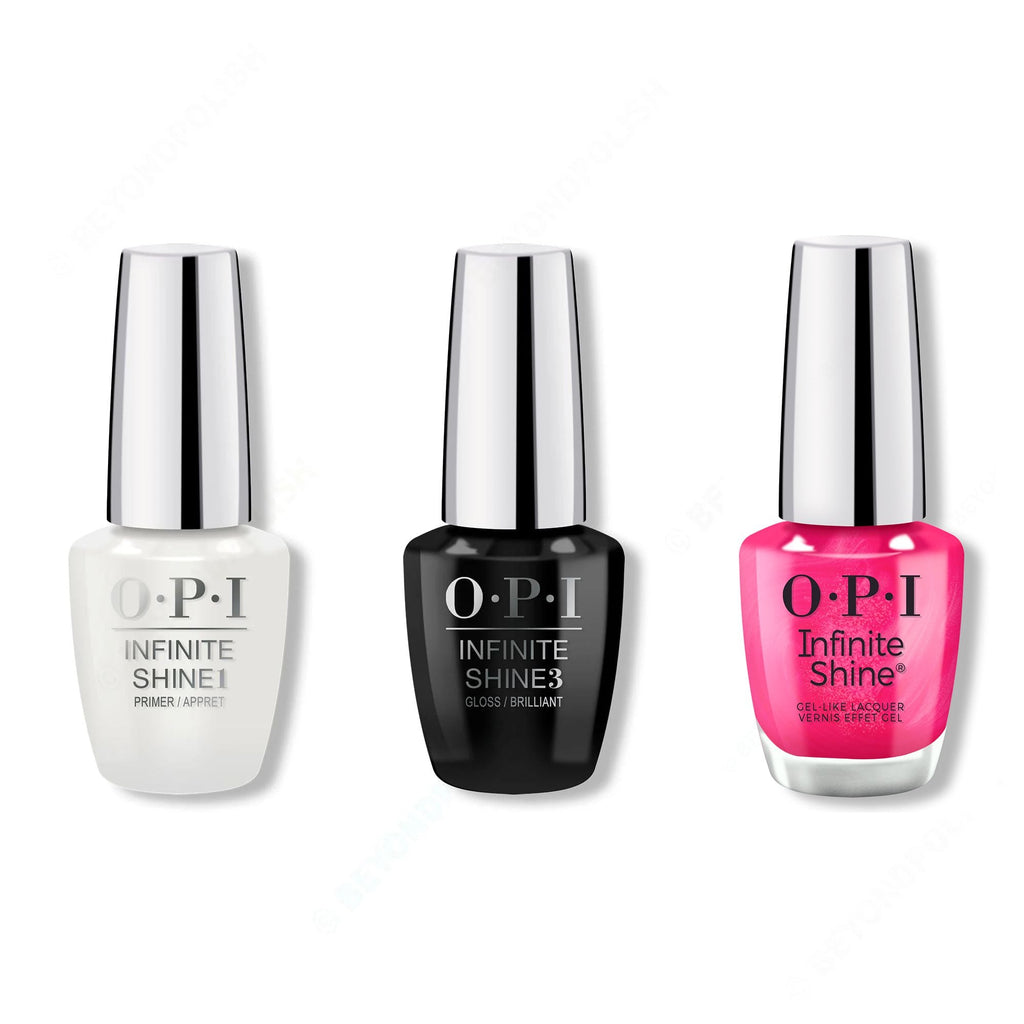 OPI - Infinite Shine Combo - Base, Top & DeJa RoUgE - Salon Quality