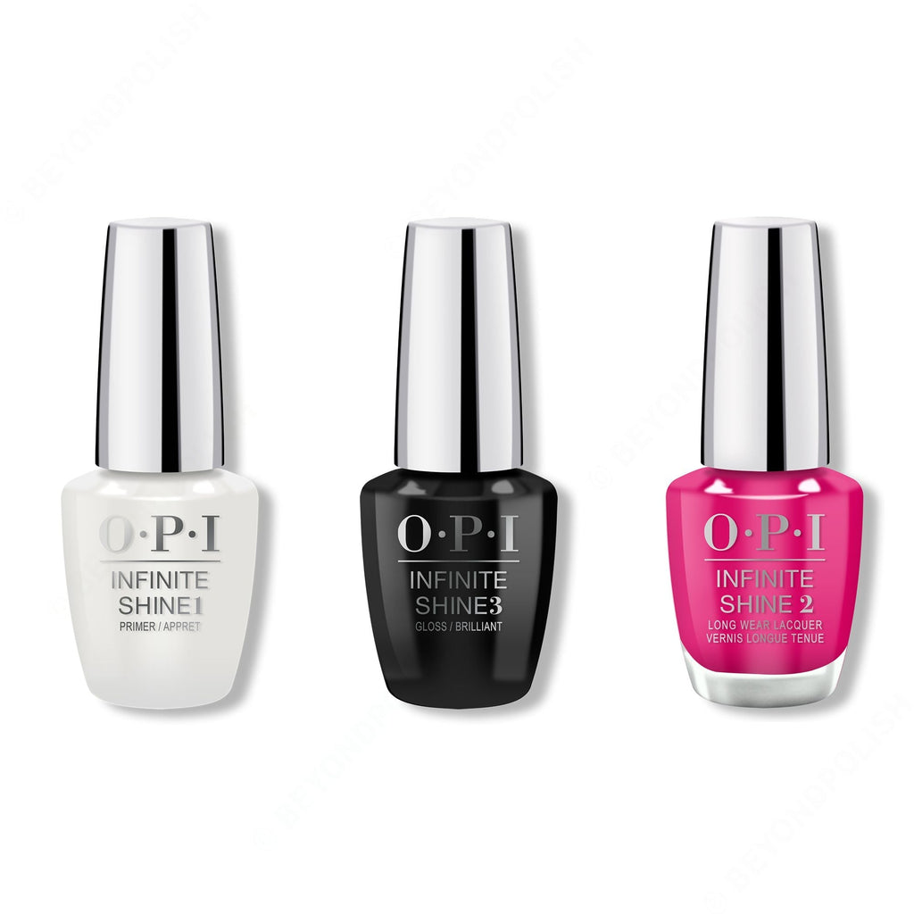 OPI - Infinite Shine Combo - Base, Top & Don't Provoke the Plum! - Salon Quality