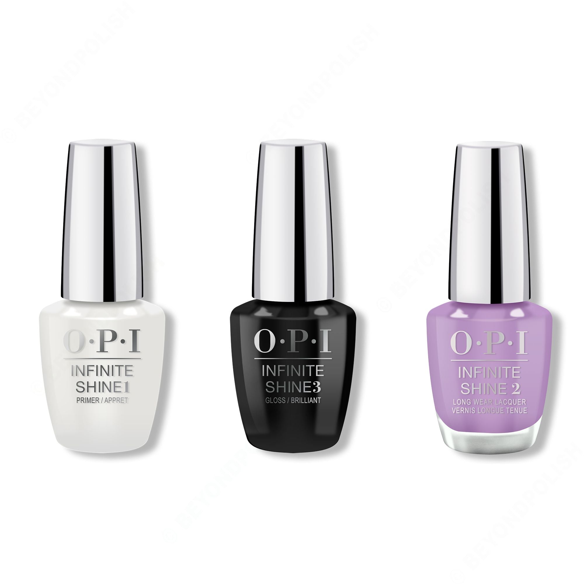 OPI - Infinite Shine Combo - Base, Top & Don't Toot My Flute 0.5 oz - Salon Quality