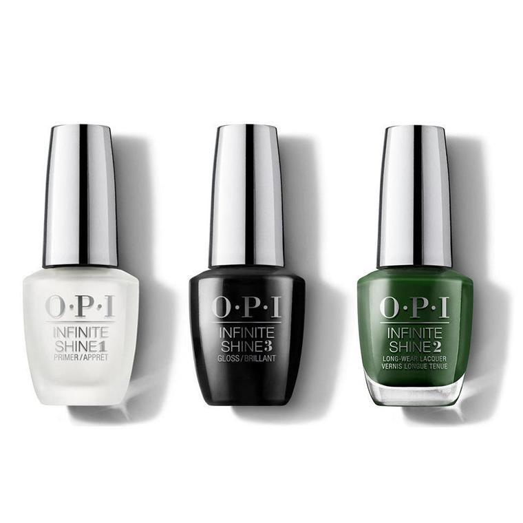 OPI - Infinite Shine Combo - Base, Top & Envy The Adventure 0.5 oz - Salon Quality