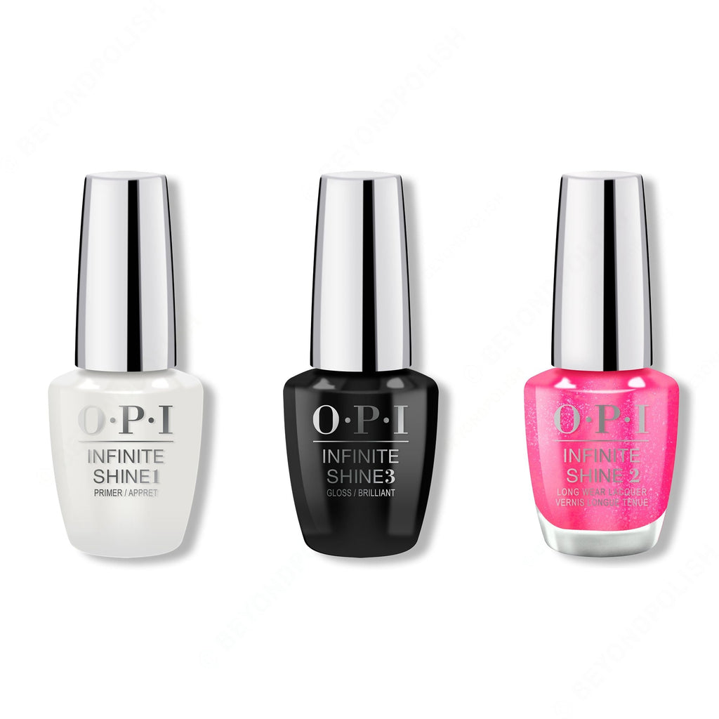 OPI - Infinite Shine Combo - Base, Top & Exercise Your Brights - Salon Quality