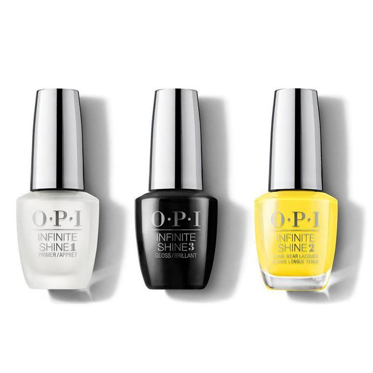 OPI - Infinite Shine Combo - Base, Top & Exotic Birds Do Not Tweet - Salon Quality