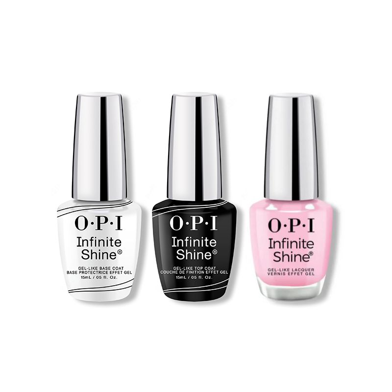 OPI - Infinite Shine Combo - Base, Top & Faux-Ever Yours - Salon Quality