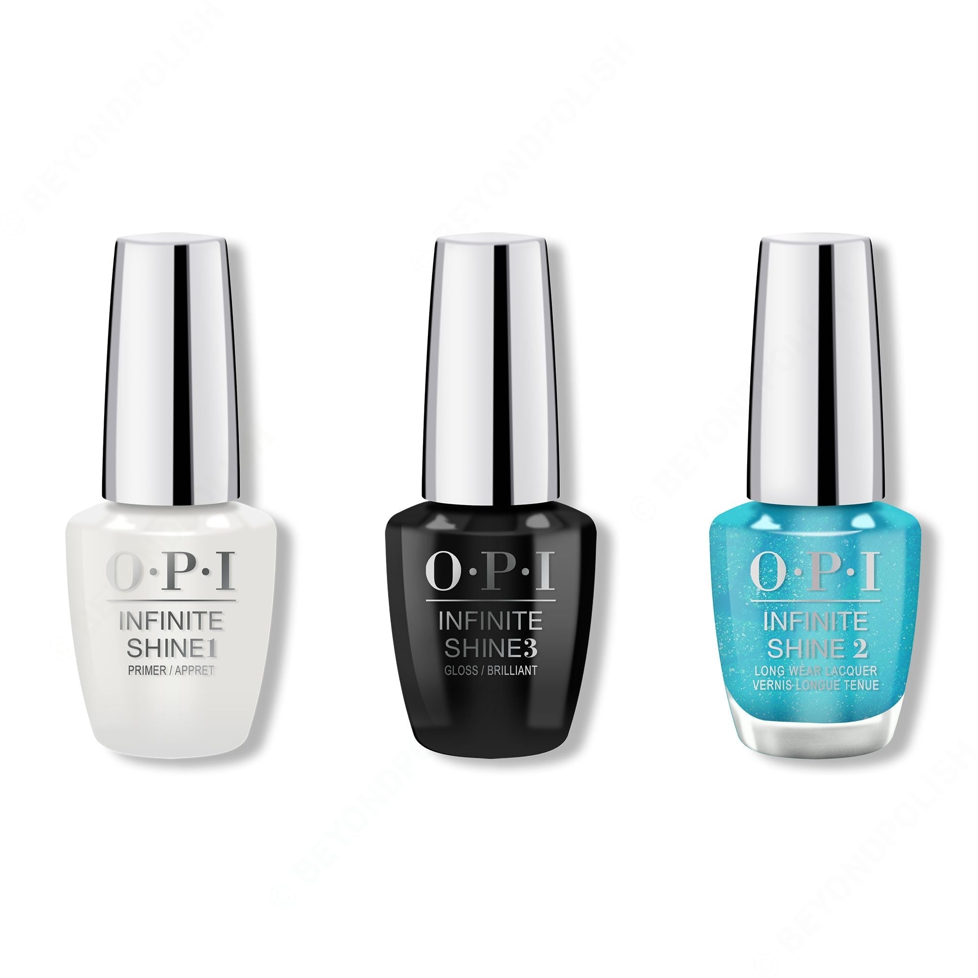 OPI - Infinite Shine Combo - Base, Top & Feel Bluetiful - Salon Quality