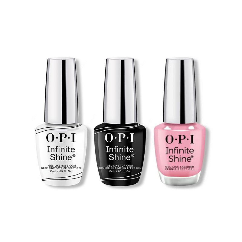 OPI - Infinite Shine Combo - Base, Top & Flamingo Your Own Way - Salon Quality