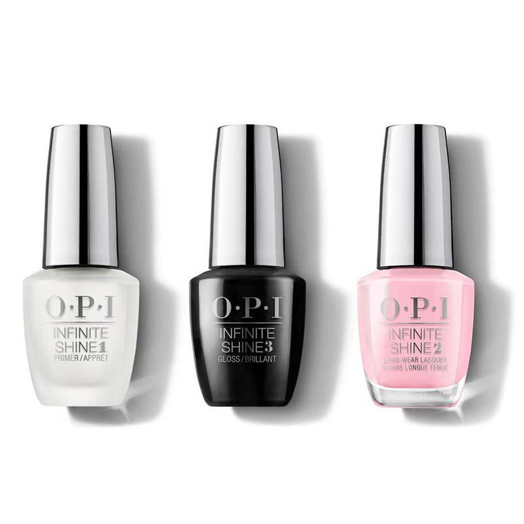 OPI - Infinite Shine Combo - Base, Top & Follow Your Bliss 0.5 oz - Salon Quality