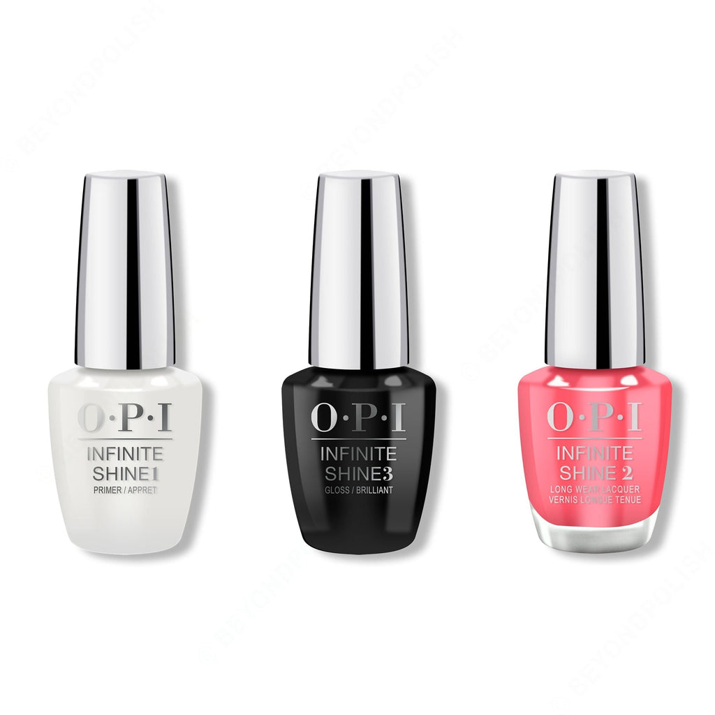 OPI - Infinite Shine Combo - Base, Top & From Here To Eternity - Salon Quality