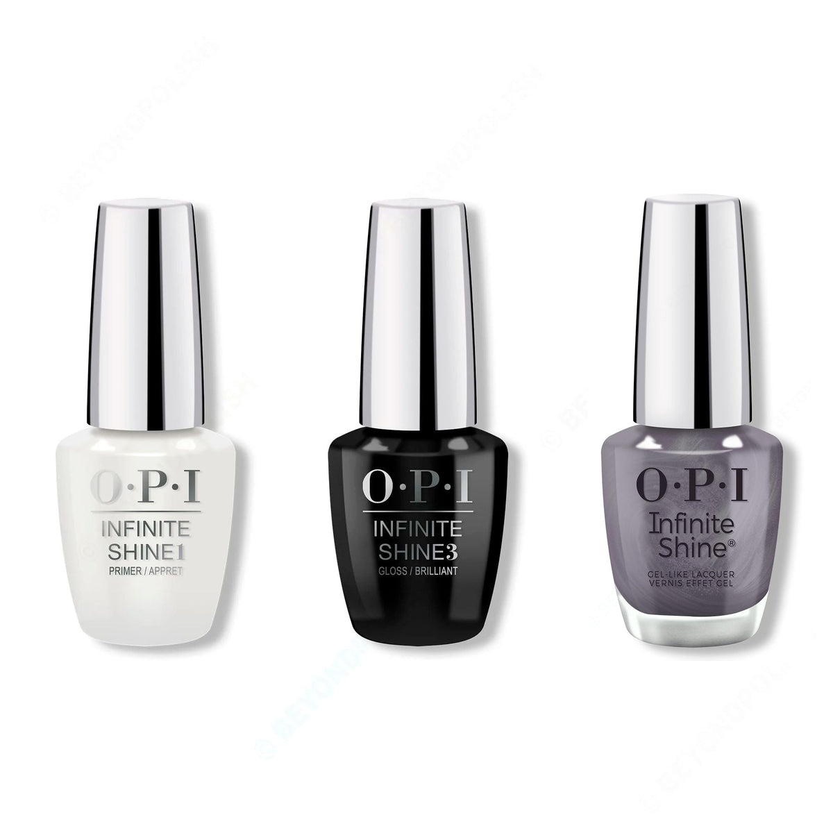 OPI - Infinite Shine Combo - Base, Top & Funmetal - Salon Quality