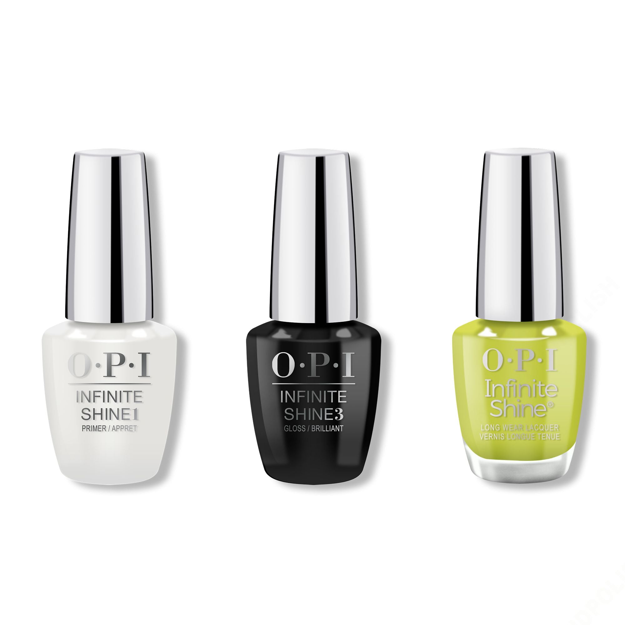 OPI - Infinite Shine Combo - Base, Top & Get in Lime - Salon Quality