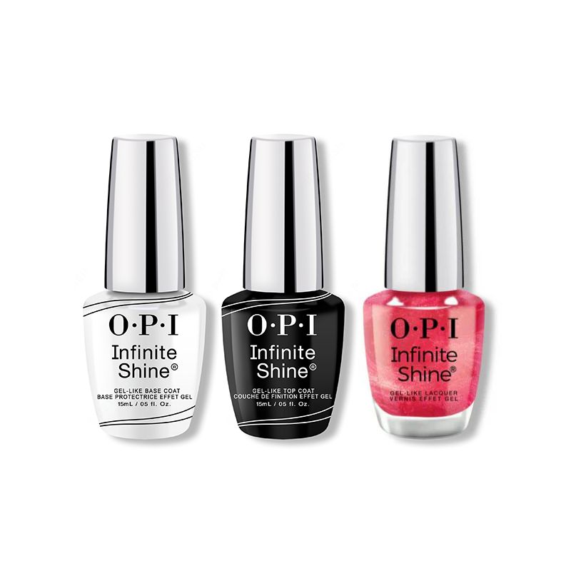 OPI - Infinite Shine Combo - Base, Top & Good Redputation - Salon Quality