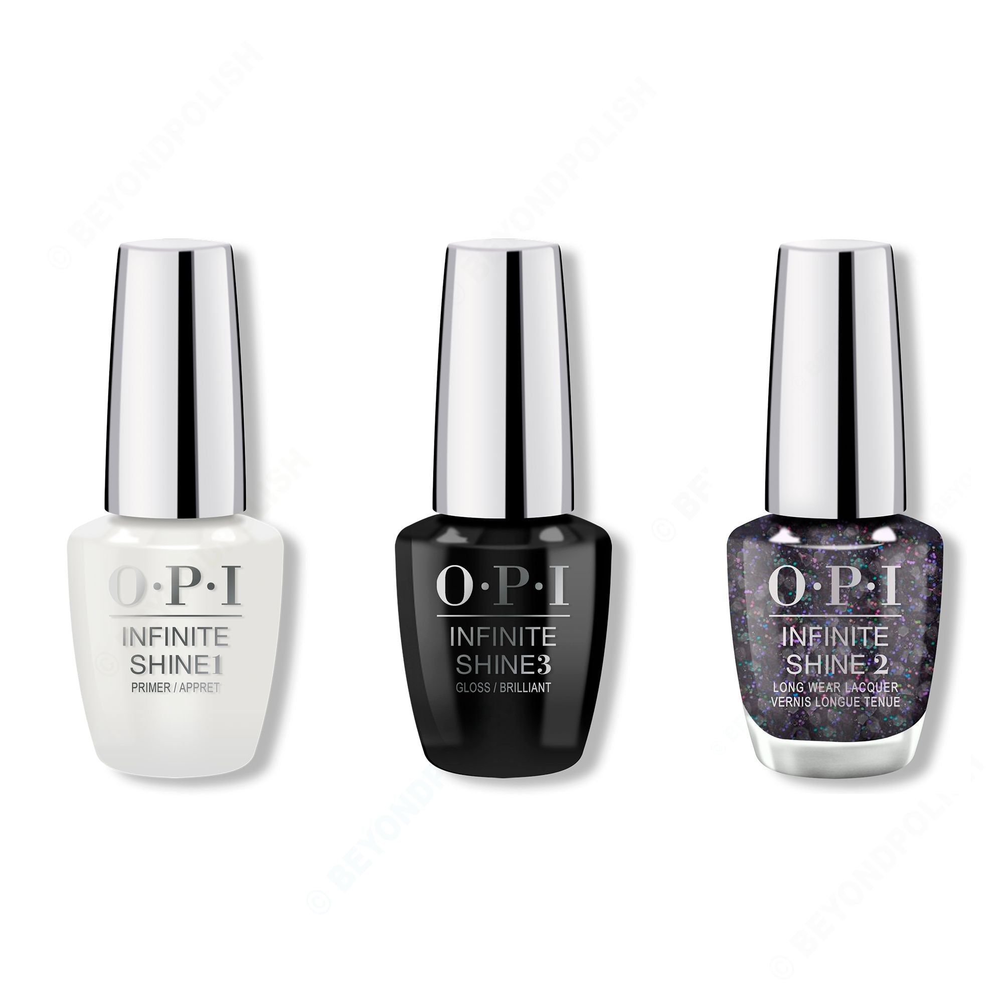 OPI - Infinite Shine Combo - Base, Top & Hot & Coaled - Salon Quality