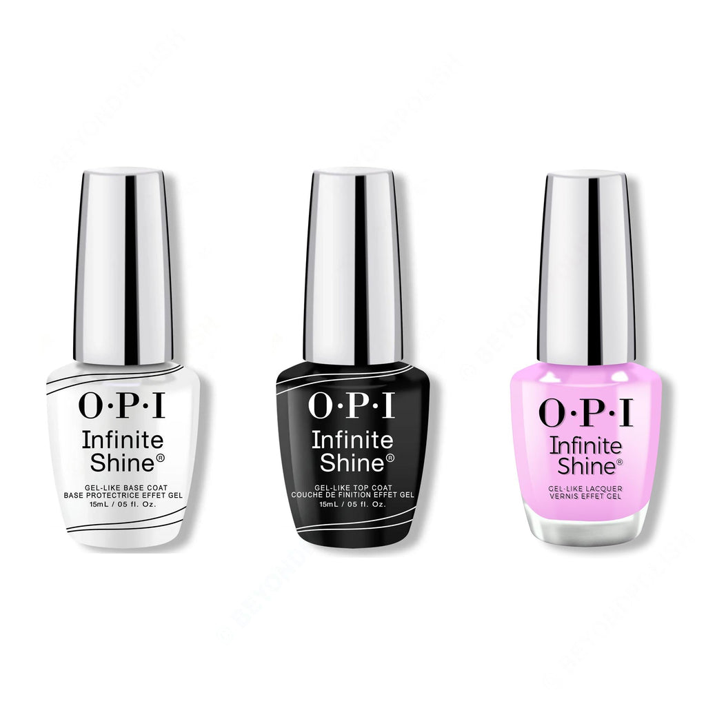 OPI - Infinite Shine Combo - Base, Top & Learn to Fly-lac - Salon Quality