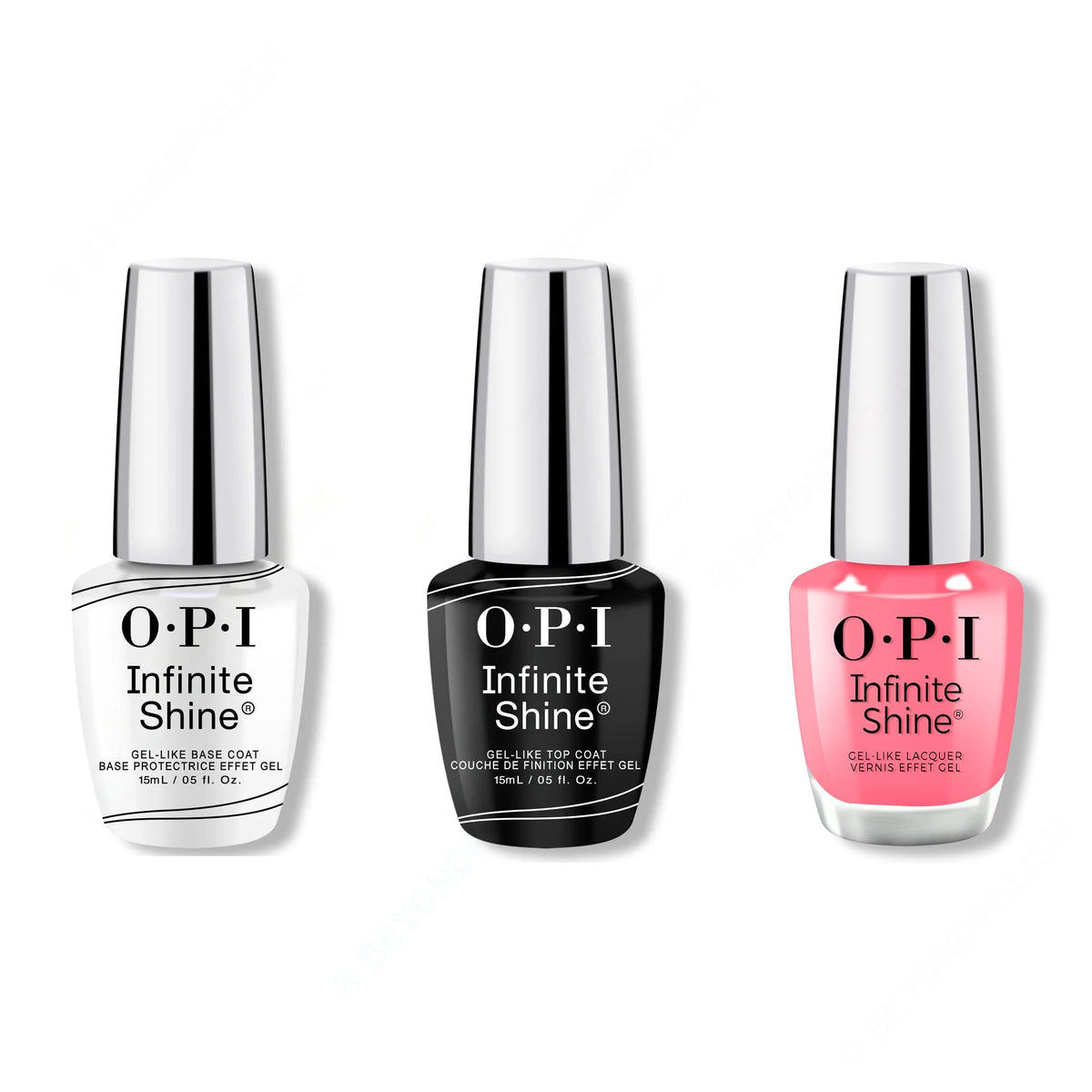 OPI - Infinite Shine Combo - Base, Top & Lei Out in the Sun - Salon Quality