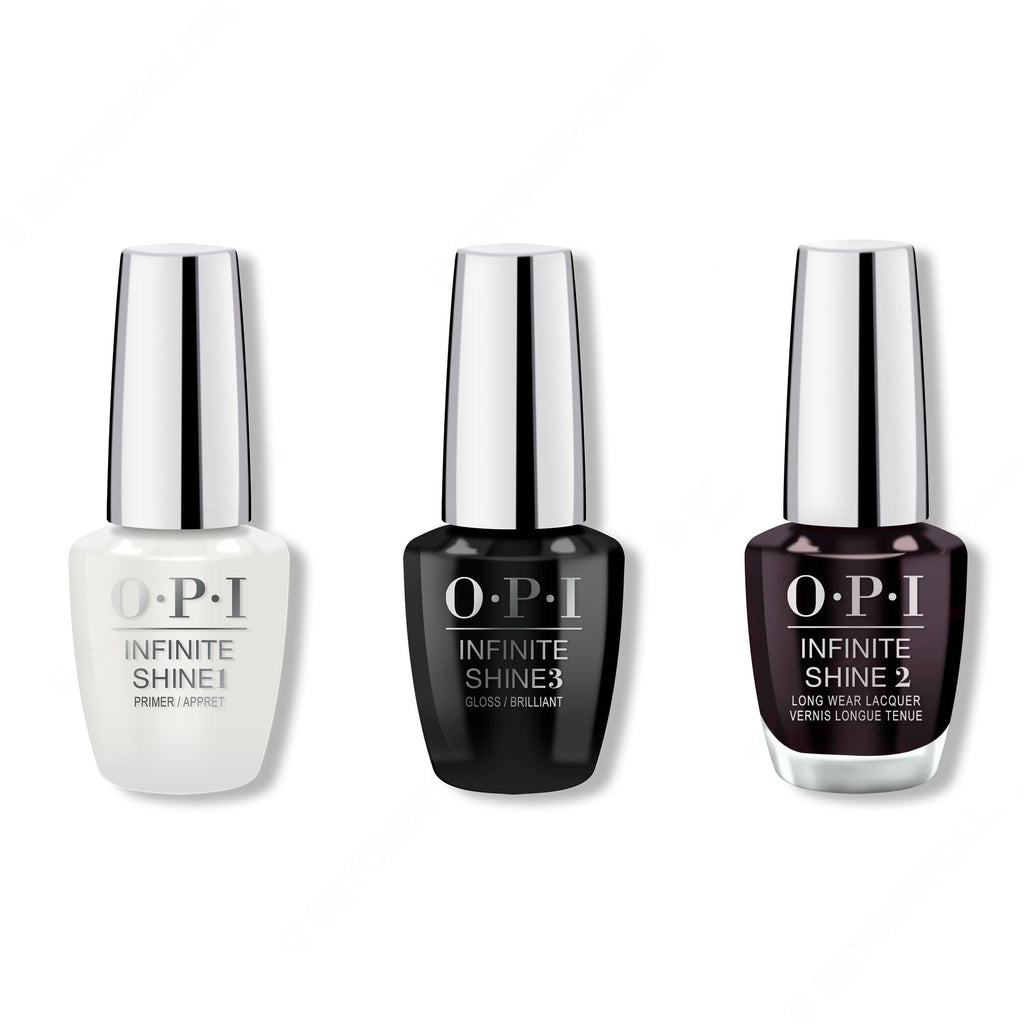 OPI - Infinite Shine Combo - Base, Top & Lincoln Park After Dark - Salon Quality
