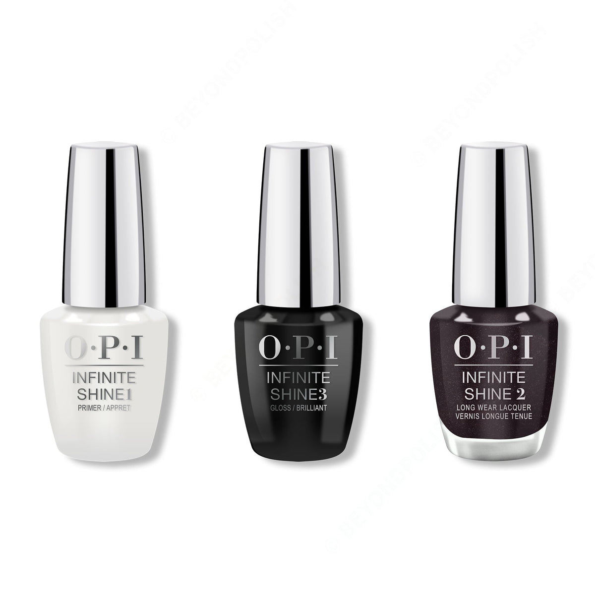 OPI - Infinite Shine Combo - Base, Top & My Private Jet - Salon Quality