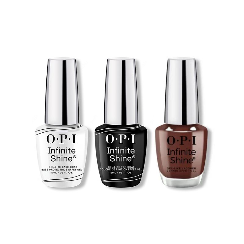 OPI - Infinite Shine Combo - Base, Top & Not Afraid Of The Dark - Salon Quality