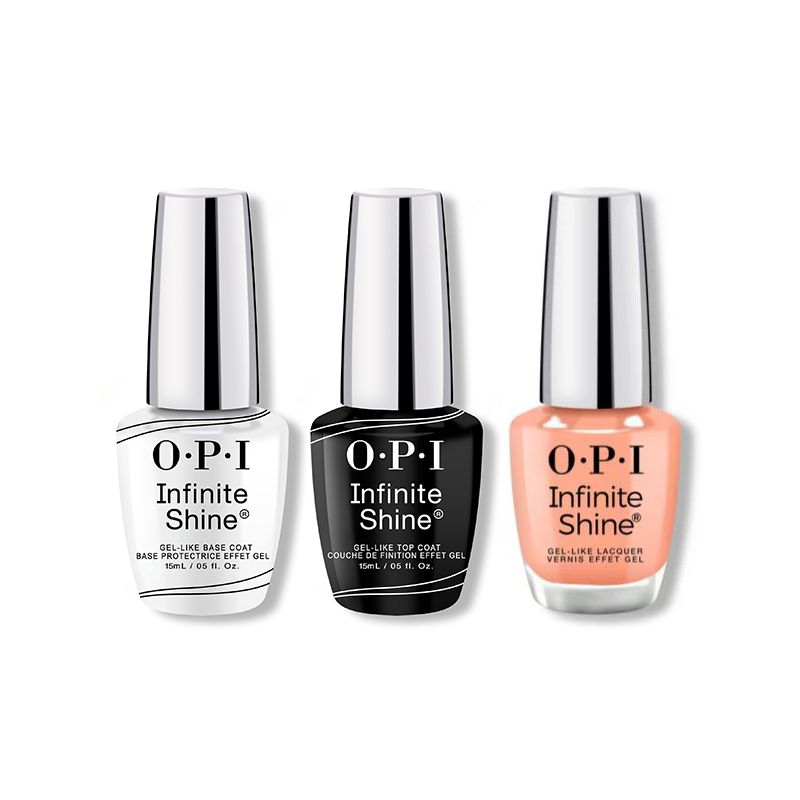 OPI - Infinite Shine Combo - Base, Top & On A Mission - Salon Quality