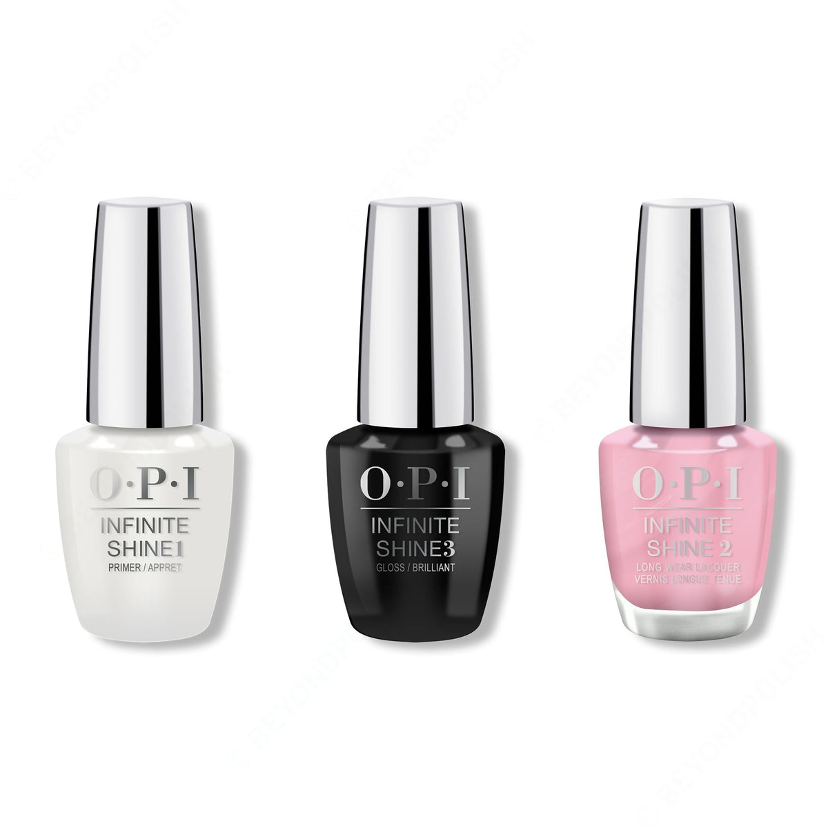 OPI - Infinite Shine Combo - Base, Top & (P)Ink on Canvas - Salon Quality