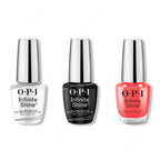 OPI - Infinite Shine Combo - Base, Top & Pack a Cherry-on Bag - Salon Quality