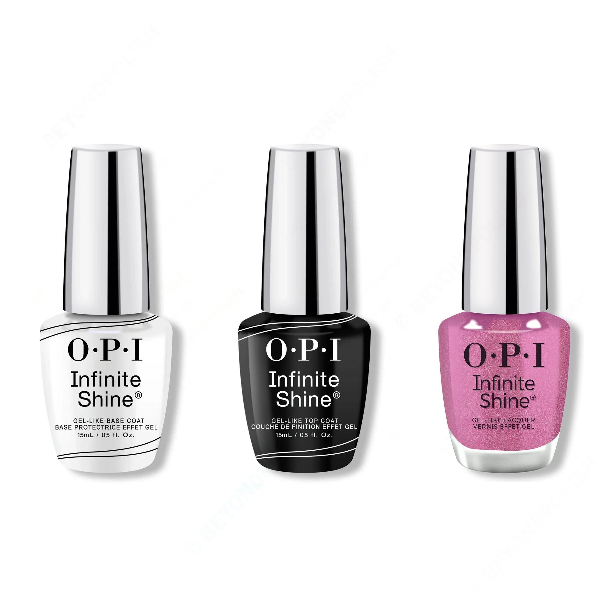 OPI - Infinite Shine Combo - Base, Top & Pinkish Delight - Salon Quality