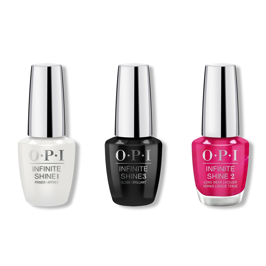OPI - Infinite Shine Combo - Base, Top & Pompeii Purple - Salon Quality