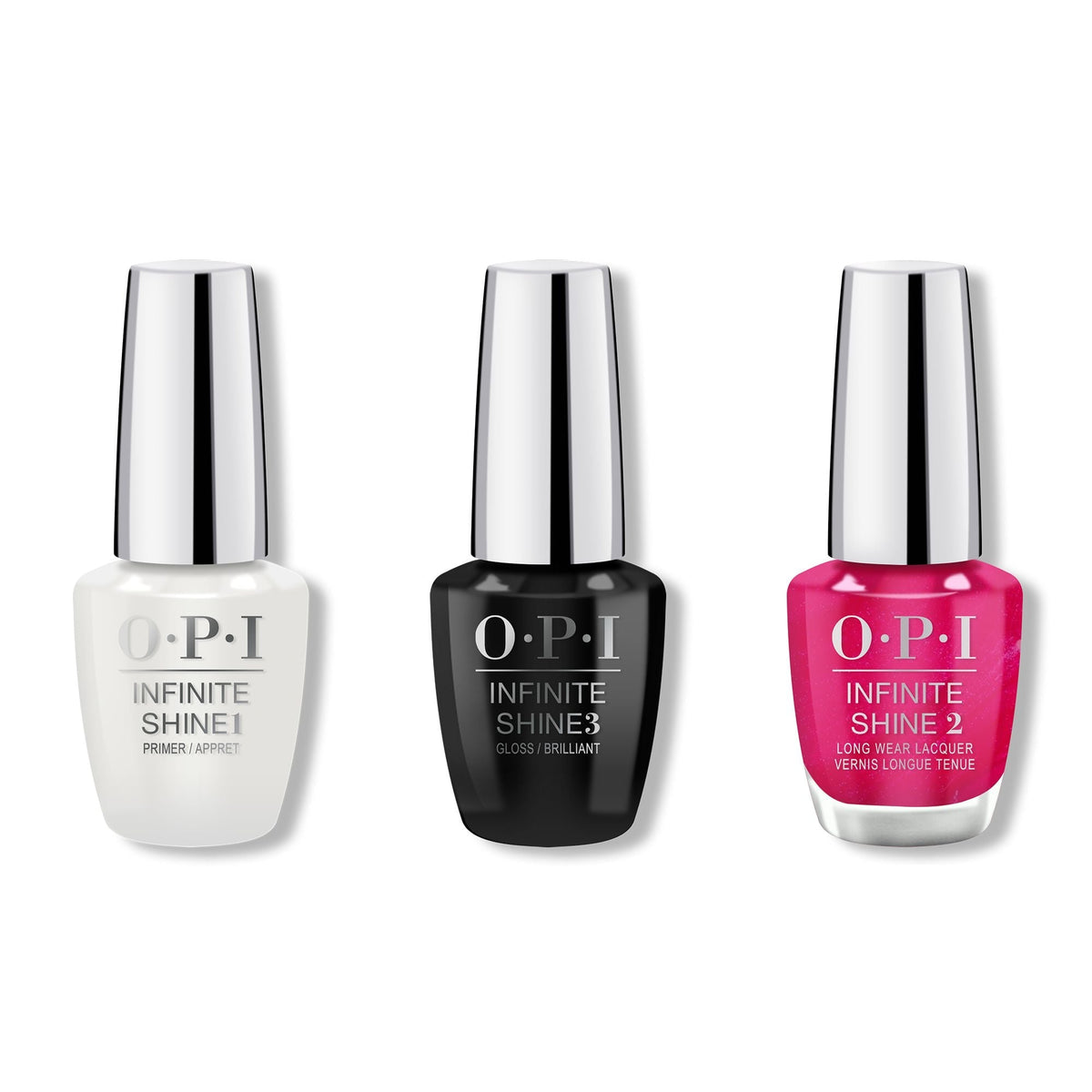 OPI - Infinite Shine Combo - Base, Top & Pompeii Purple - Salon Quality