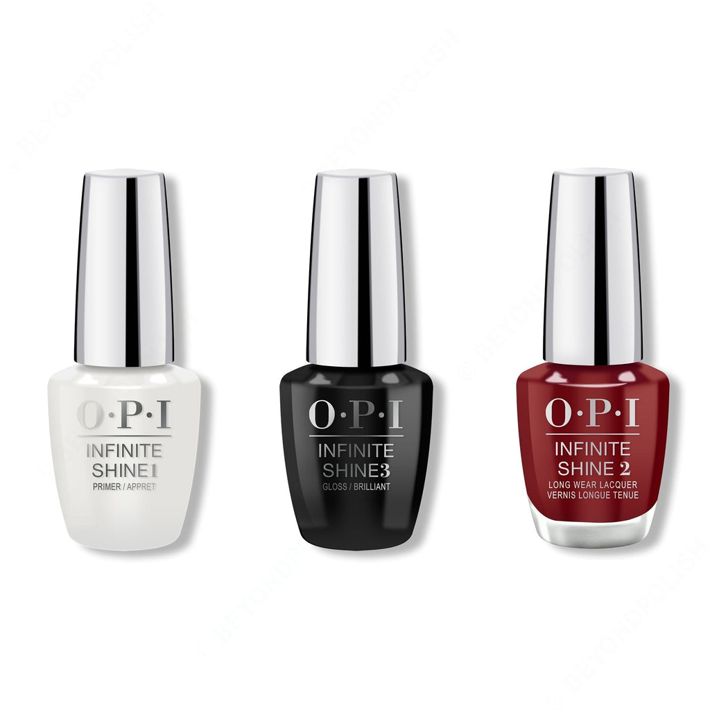 OPI - Infinite Shine Combo - Base, Top & Raisin' The Bar - Salon Quality