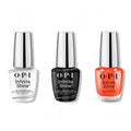OPI - Infinite Shine Combo - Base, Top & Shock Em Orange - OPIcons Spring 2026 - Salon Quality