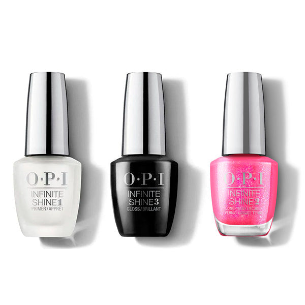 OPI - Infinite Shine Combo - Base, Top & Spring Break The Internet - Salon Quality