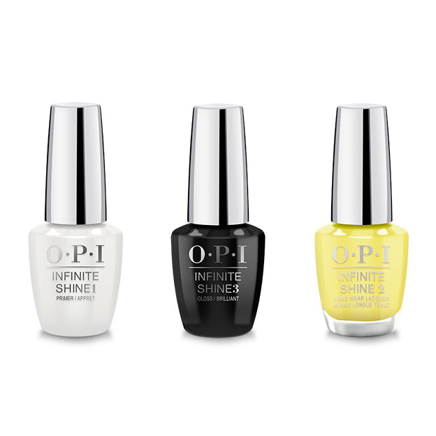 OPI - Infinite Shine Combo - Base, Top & Stay Out All Bright - Salon Quality