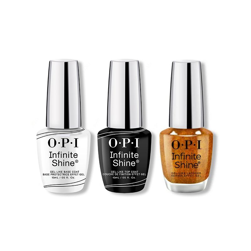 OPI - Infinite Shine Combo - Base, Top & Stunstoppable - Salon Quality