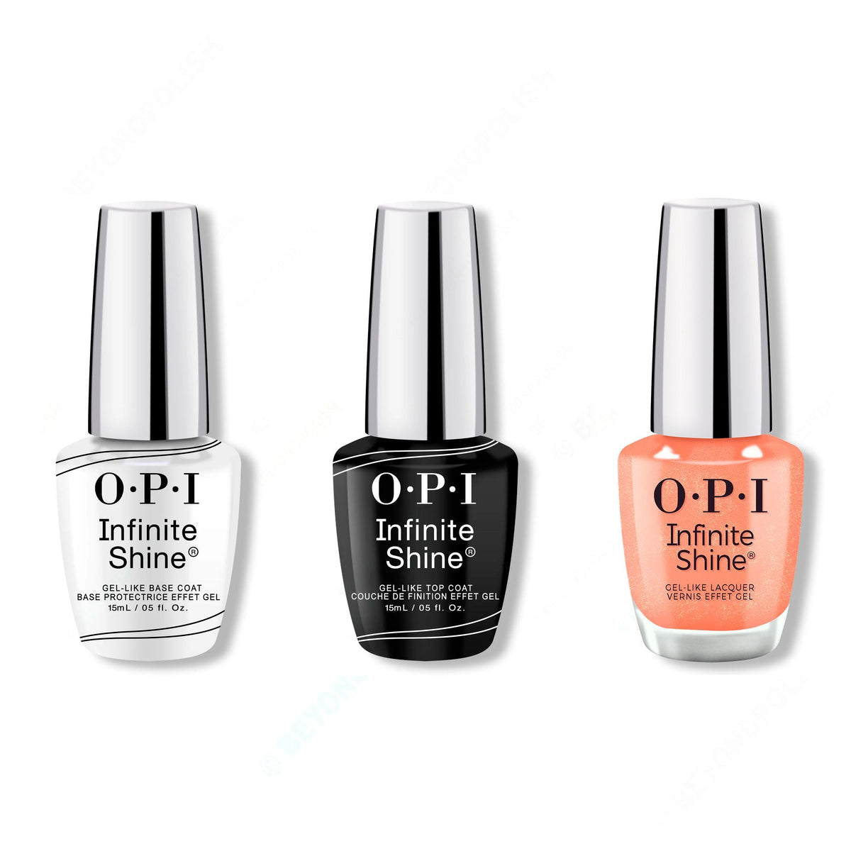 OPI - Infinite Shine Combo - Base, Top & Suzi's Pedicure Throne - Salon Quality