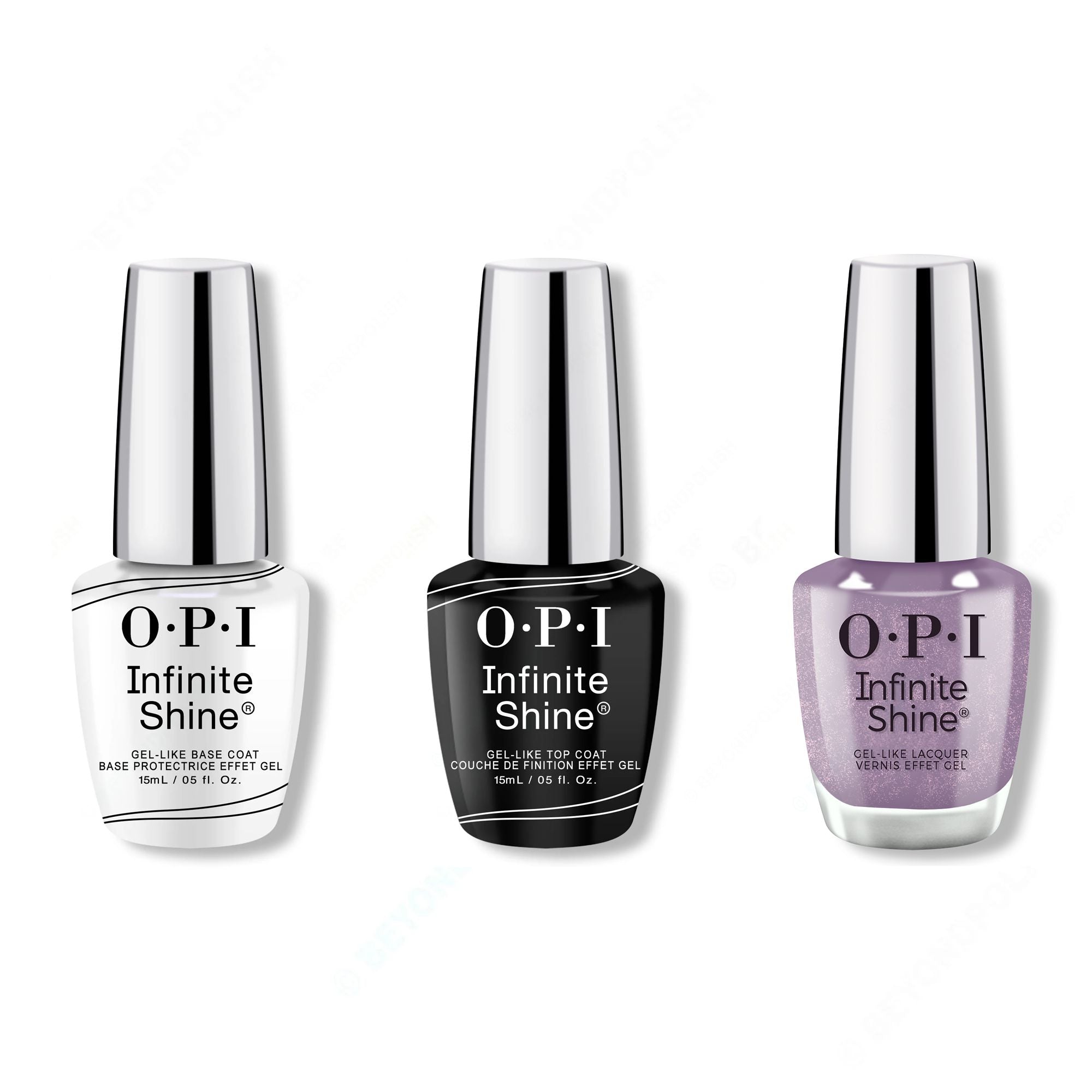 OPI - Infinite Shine Combo - Base, Top & Where Time Stuns Still - Salon Quality