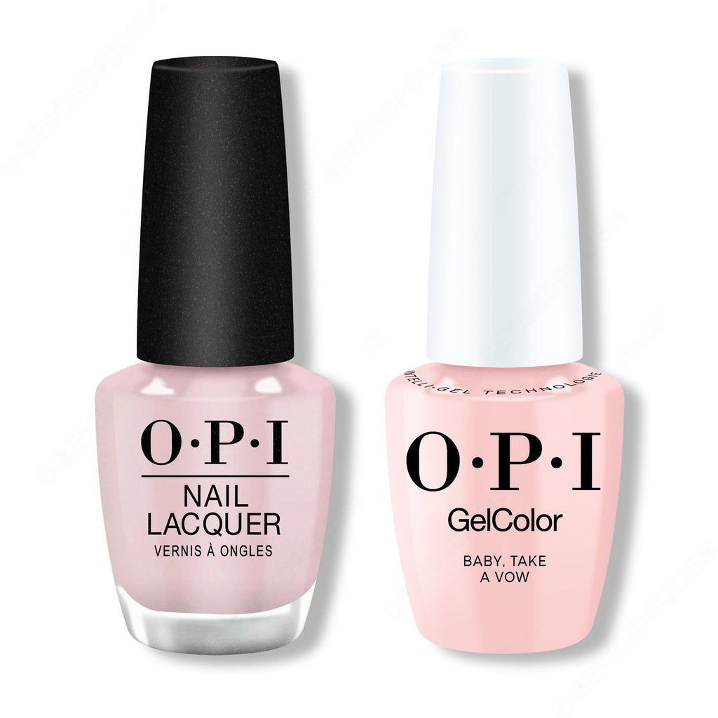 OPI - Intelli-Gel & Lacquer Combo - Baby, Take a Vow - Salon Quality