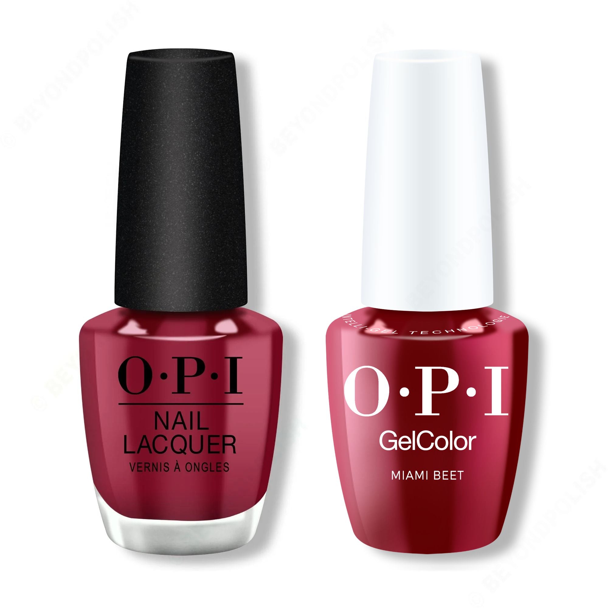 OPI - Intelli-Gel & Lacquer Combo - Miami Beet - Salon Quality