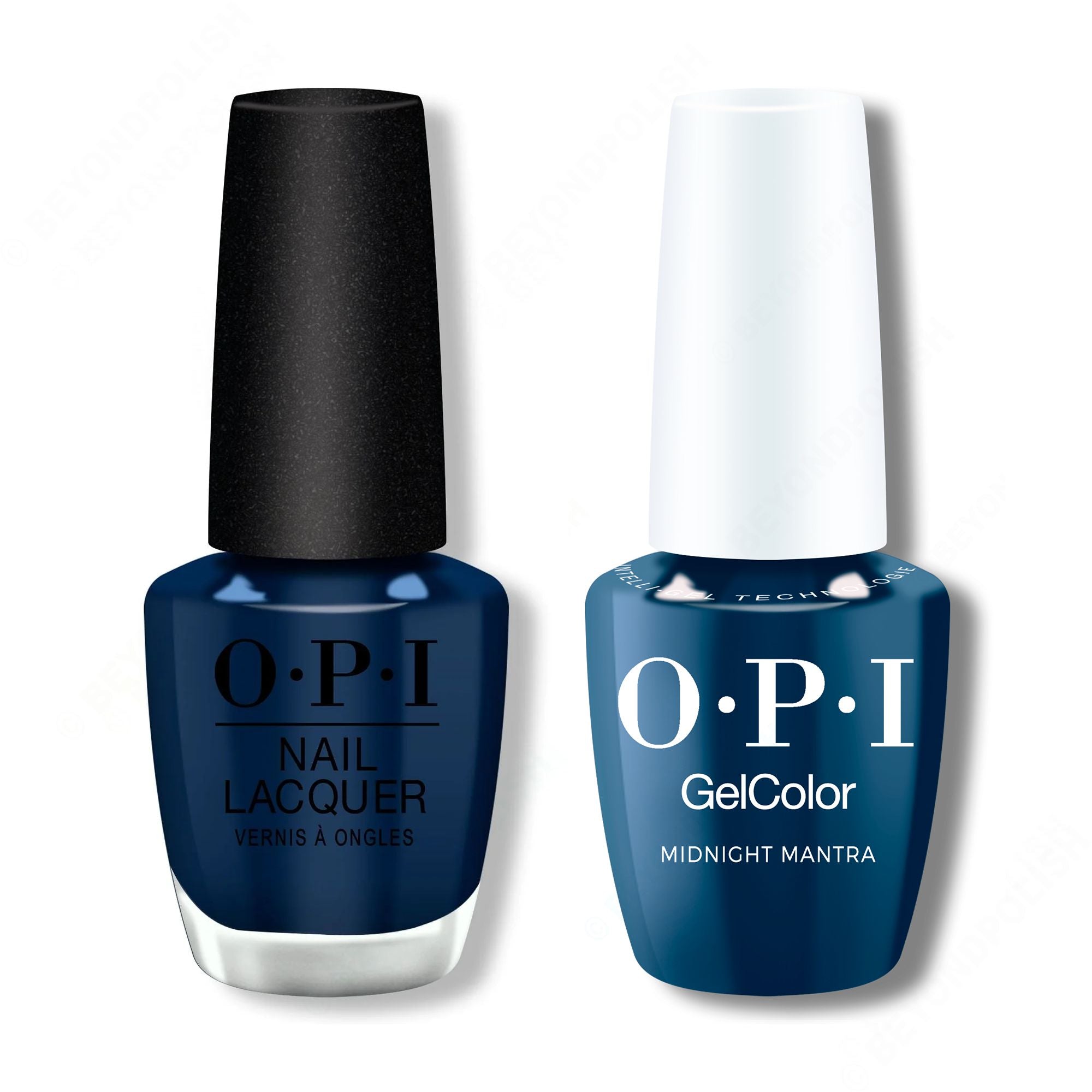 OPI - Intelli-Gel & Lacquer Combo - Midnight Mantra - Salon Quality