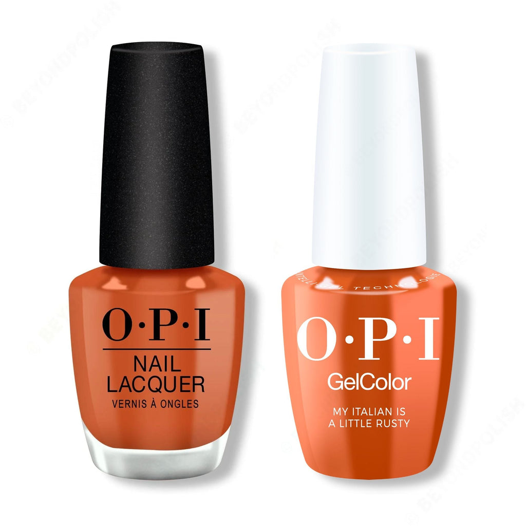 OPI - Intelli-Gel & Lacquer Combo - My Italian is a Little Rusty - Salon Quality