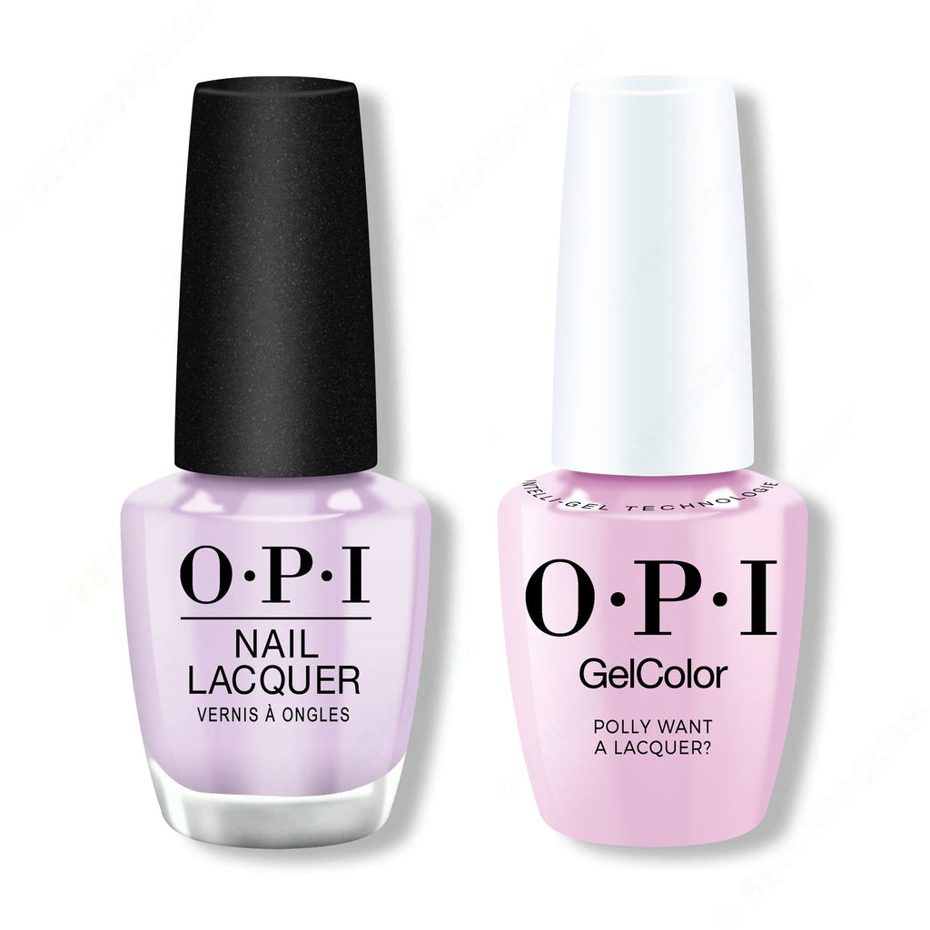 OPI - Intelli-Gel & Lacquer Combo - Polly Want A Lacquer - Salon Quality