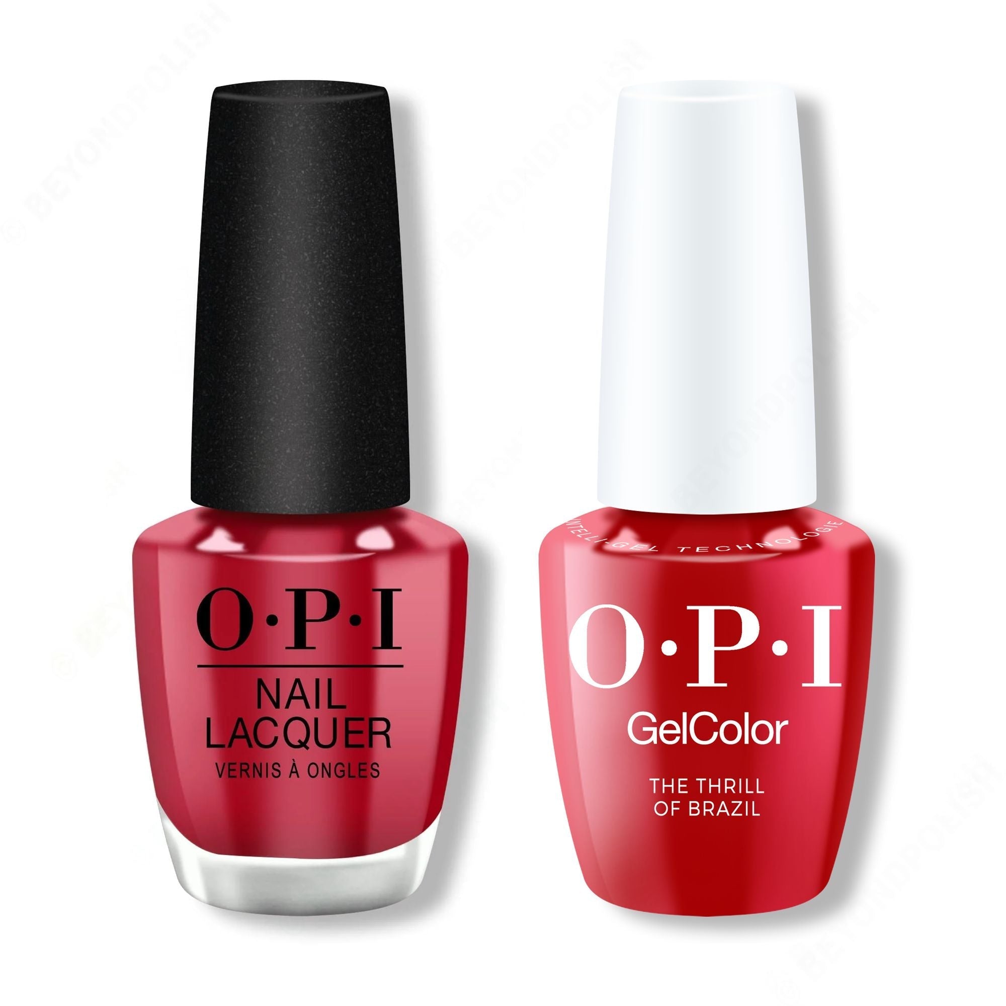 OPI - Intelli-Gel & Lacquer Combo - Red Hot Rio - Salon Quality