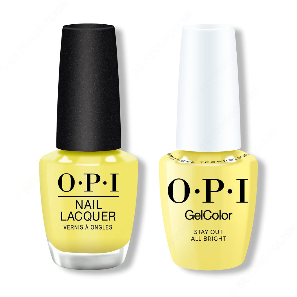 OPI - Intelli-Gel & Lacquer Combo - Stay Out All Bright - Salon Quality