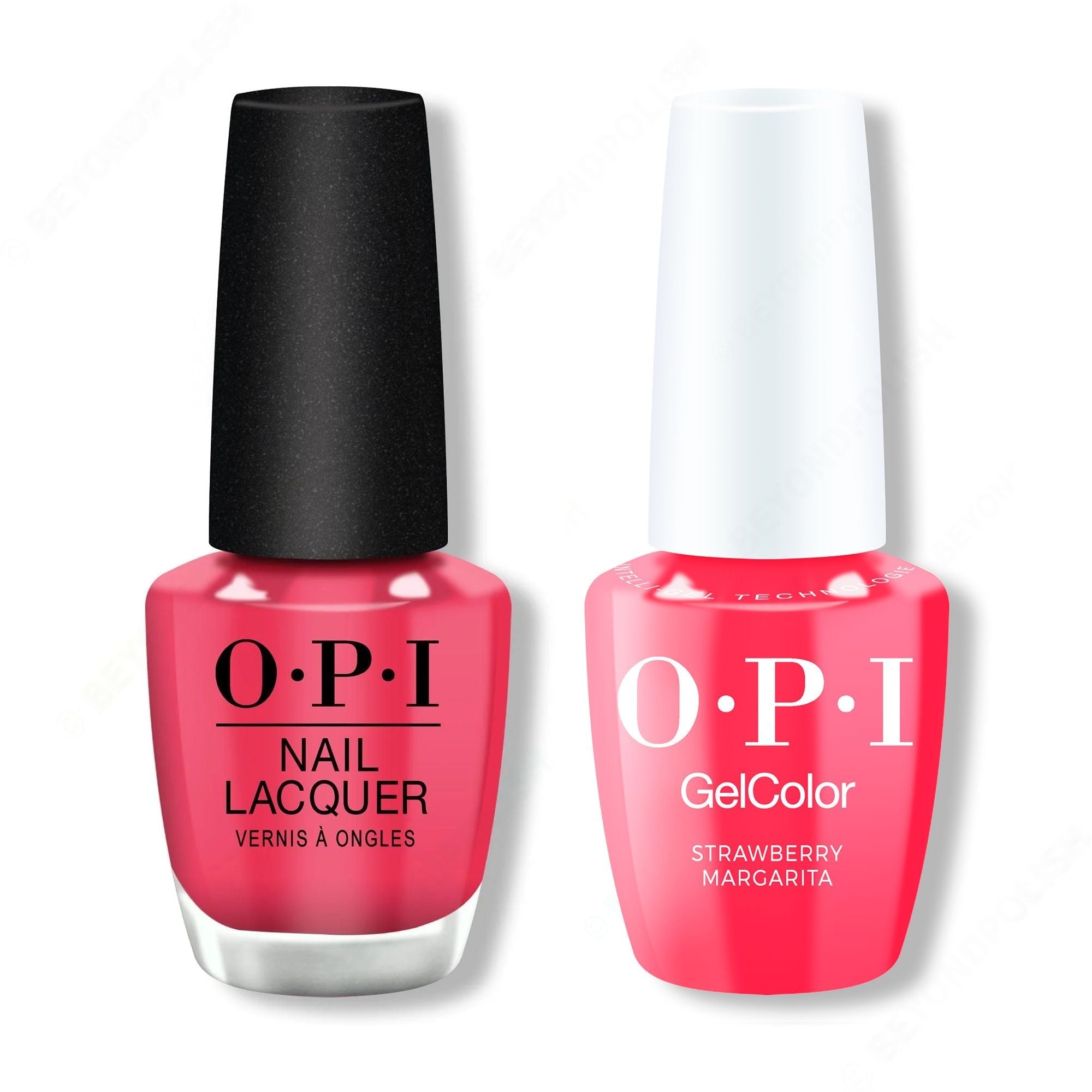 OPI - Intelli-Gel & Lacquer Combo - Strawberry Margarita - Salon Quality